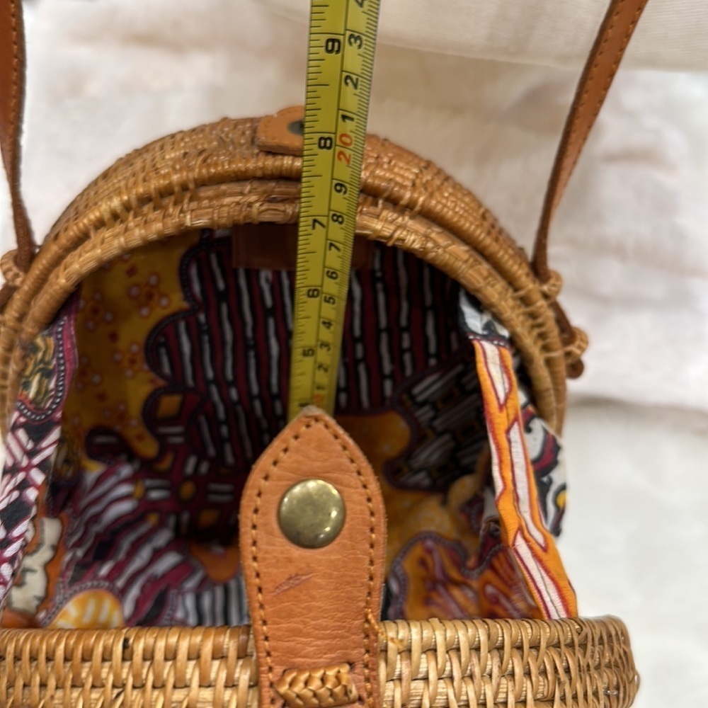 EUC Amerii Handwoven Rattan Bag - Picture 9 of 14